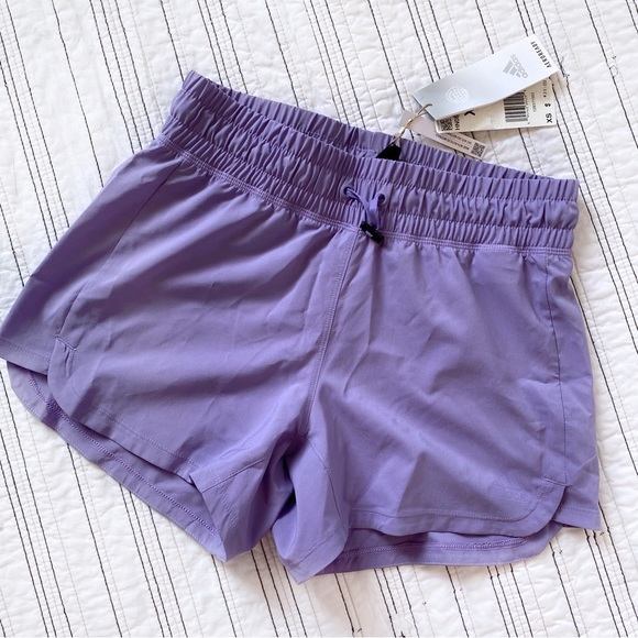 adidas Pants - NWT adidas Women's Pacer Aeroready Running Shorts in Magic Lilac Lavender sz XS